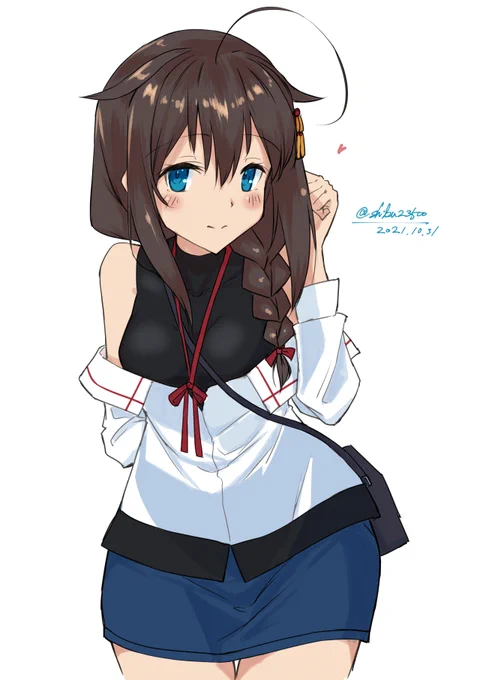 #艦これ版深夜の真剣お絵描き60分一本勝負
#艦これ版真剣お絵描き60分一本勝負_20211031
+30min 待ち合わせ時雨 