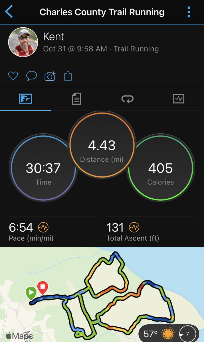 KentRuns's tweet photo. 15 days off. Toe is a little sensitive. This old boy is back at it #trailrunning #runchat #untilicant The devil smiles and laughs at me, Says you'll be back, just wait and see @HoneyStinger @SalomonRunning https://t.co/OeZgHjJful