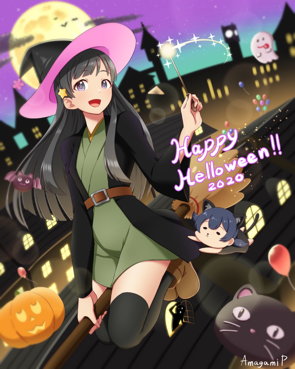 小早川紗枝 「去年一昨年のハロウィンはこんなん描いてたのよ〜 」|🌸あまがみP🌸のイラスト