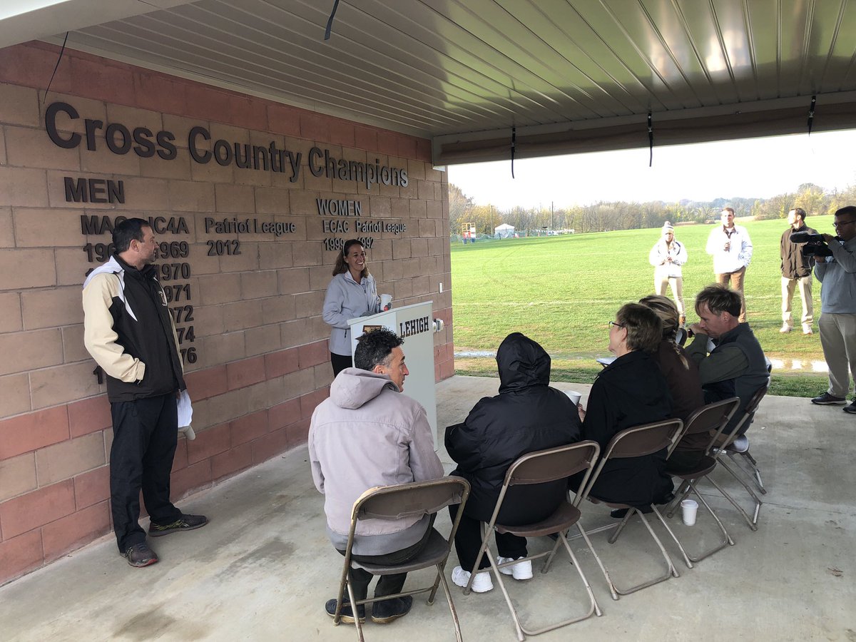 LehighAthEvents's tweet photo. Great morning for the Delph Pavilion dedication and great weather for the Patriot League Cross Country Championships #GOLEHIGH @LehighTFXC https://t.co/DBYvBUArdS