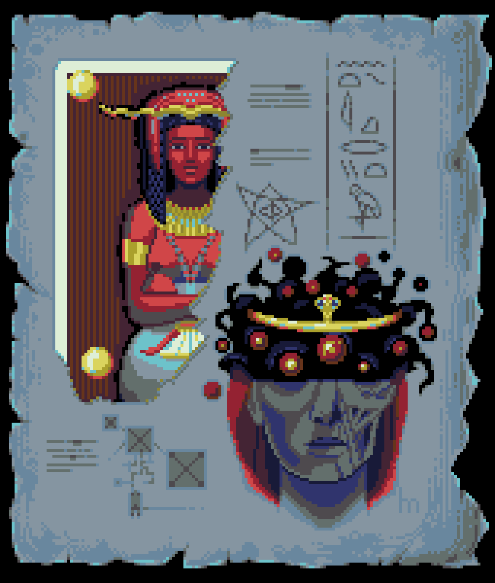HamsturH's tweet photo. Scary Micronomicon! My pages from collab
Link:
https://t.co/BeclQN5lbi
#gameartcollab #micronomicon #halloween #pixelcollab #horror #pixelart #gamedev https://t.co/RfxfRJsGKH