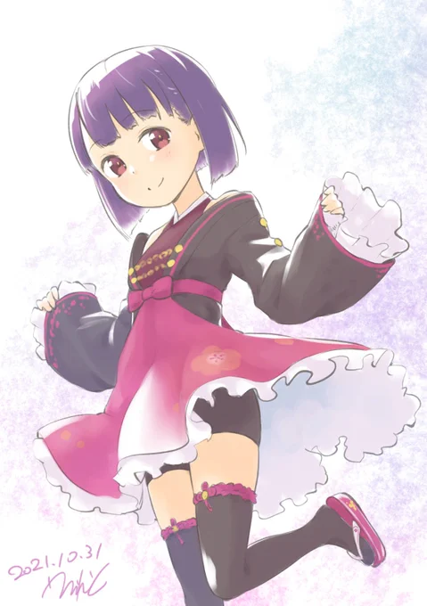 滑り込みセーフ! #アリスギアお絵かき #御蔵座梓希生誕祭 