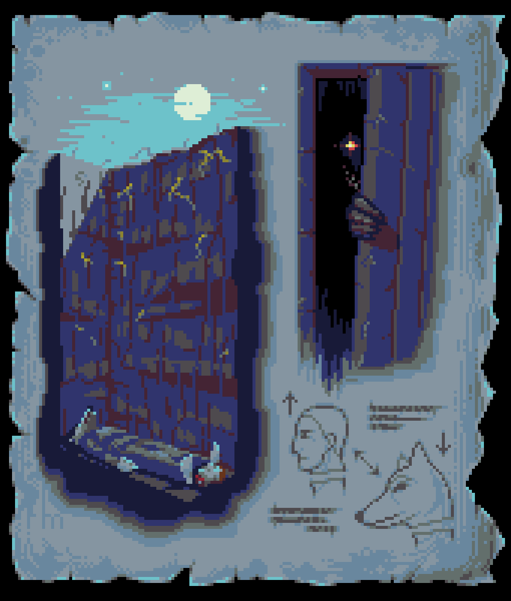 HamsturH's tweet photo. Scary Micronomicon! My pages from collab
Link:
https://t.co/BeclQN5lbi
#gameartcollab #micronomicon #halloween #pixelcollab #horror #pixelart #gamedev https://t.co/RfxfRJsGKH