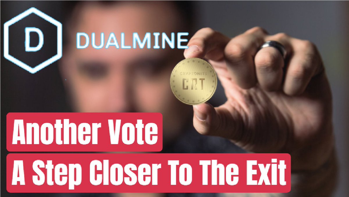 LearnH0wToEarn's tweet photo. Dualmine Cloud Mining Update , Another Vote And Another Step Closer To E... https://t.co/IQmHayY4C8 via @YouTube
#Dualmine #CloudMining #Crypto #Bitcoin https://t.co/dNqfd6xzXM