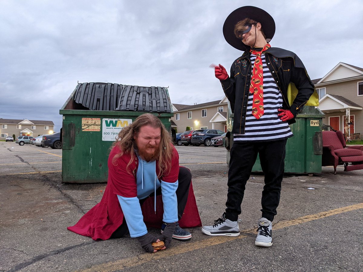 TwoFriendlyBoys's tweet photo. We burgled your hams. Thorry not thorry. Celebrate Halloween by watching our latest video: https://t.co/45KDGrKOL8 https://t.co/6ccbkBYhpi