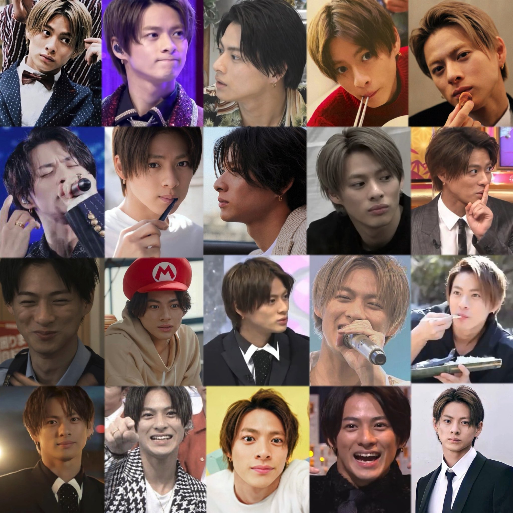 Twitter 上的 Asami 拝啓 平野紫耀様 前髪迷い中とのことですが 個人的には髪色問わずおでこ出してる髪型 が最高にぶっ刺さります アイプロの髪型髪色が大優勝ですね はい 永瀬さんに関しては黒髪or茶髪の前髪あり派ですが デコ出し 金髪 ロン毛 ちょんまげ