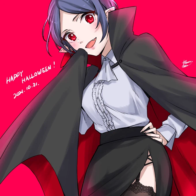 🎃HAPPY HALLOWEEN !🎃

という事で昨日描いた絵の衣装でハロウィン絵を!
今日はこれをいちかなの代わりにしていつものはお休みしますのでよろしくお願いします!🎃 