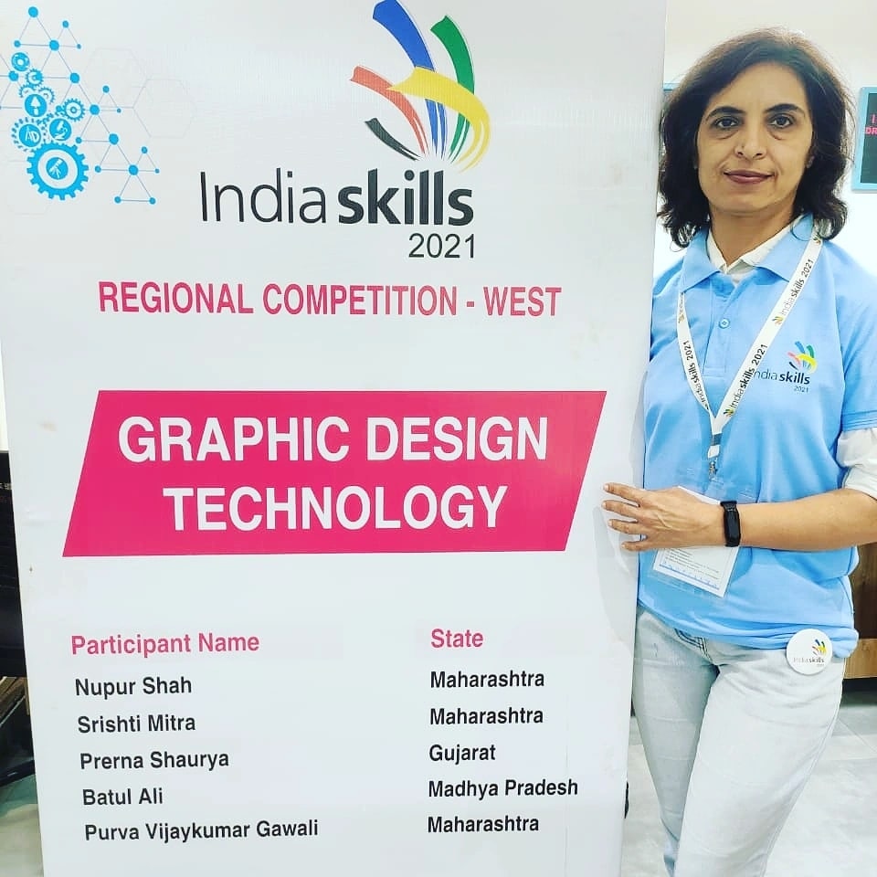 virtualciti's tweet photo. SXILL Founder Neelu Kapoor on National Duty at Gandhinagar, Gujarat as Jury #mesc #mescindia #nsdc #indiaskills #asiaskills #worldskills #sxill #sxillmentors #sxillstars #sxillschool #graphicdesigncareers #graphics #graphicdesignprogram #graphicdesign #graphicdesigncollege https://t.co/pfLmhZRala