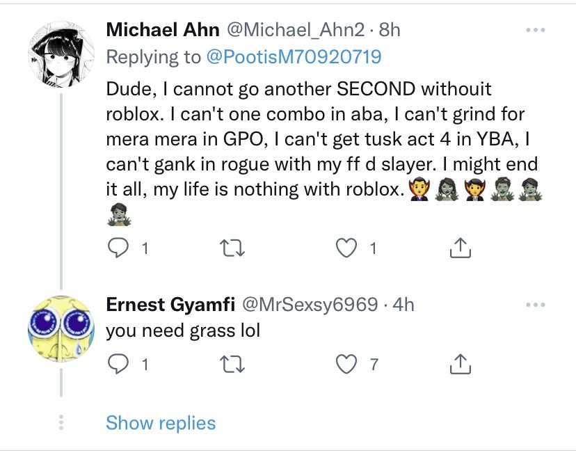 DPetuski's tweet photo. people dying over roblox being shut down is the only thing keeping me going rn https://t.co/R1yddVza9y