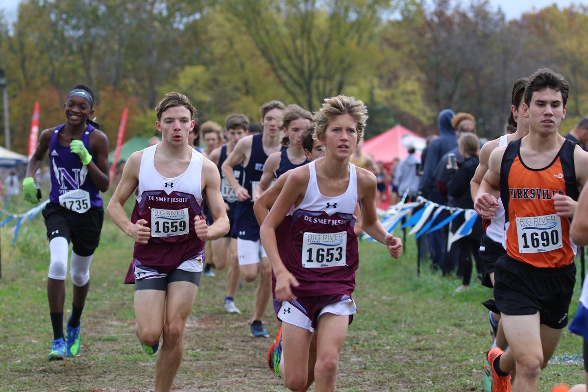 DeSmetJesuitHS's tweet photo. Congrats, @DeSmetTrackXC for qualifying for State with a third place finish at Saturday’s District meet! #lifeatdesmetjesuit https://t.co/Balyi5Hx58