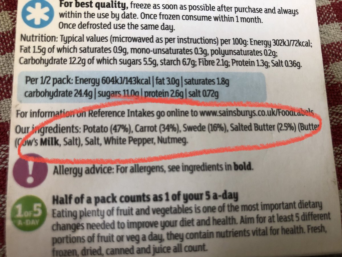 tommywilkinson's tweet image. “British carrot and swede mash” from Sainsbury’s is actually 47% potato - and tastes like it. Feel conned.