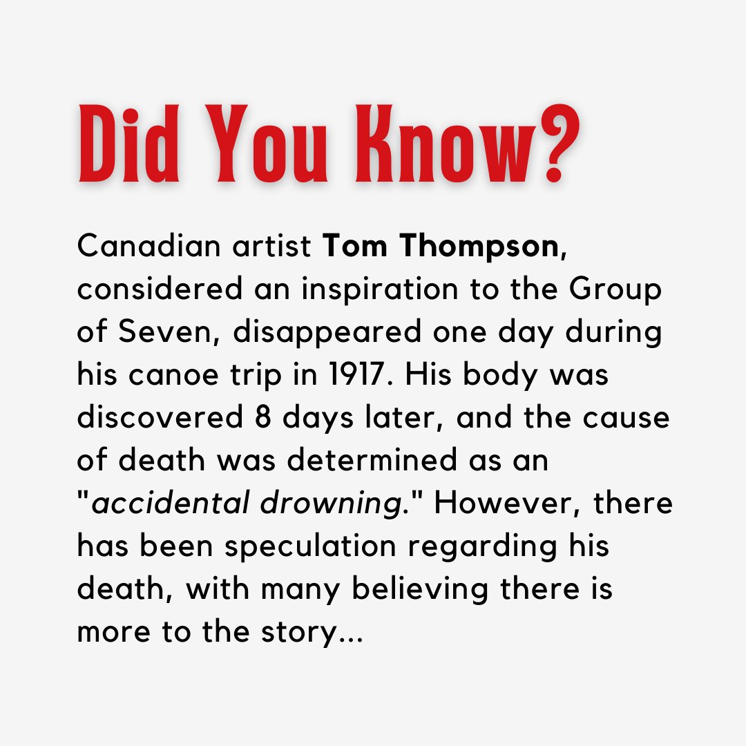 VarleyMckay's tweet photo. #HappyHalloween from all of us at the Varley-McKay Art Foundation! We hope you all have a fun and safe day.
Swipe โก๏ธ to read a spooky story about the Canadian artist Tom Thompsonโs mysterious death!
#VarleyMcKay #VarleyMcKayArtFoundation #Halloween #SpookyStory #TomThompson https://t.co/XgzKPvNkMY