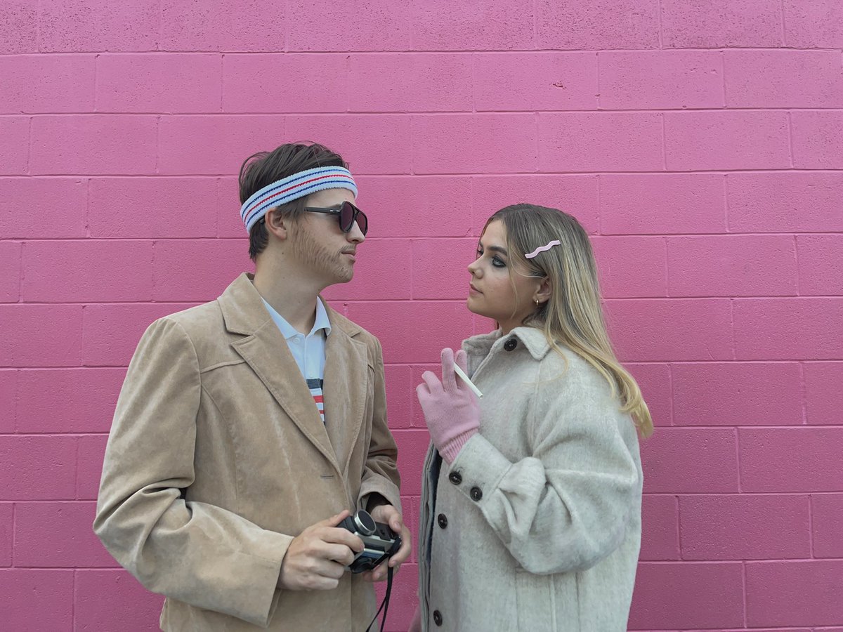 kaylabrams's tweet photo. the play write &amp; the tennis star, Margot &amp; Richie Tenenbaum https://t.co/RxSsiuCI46