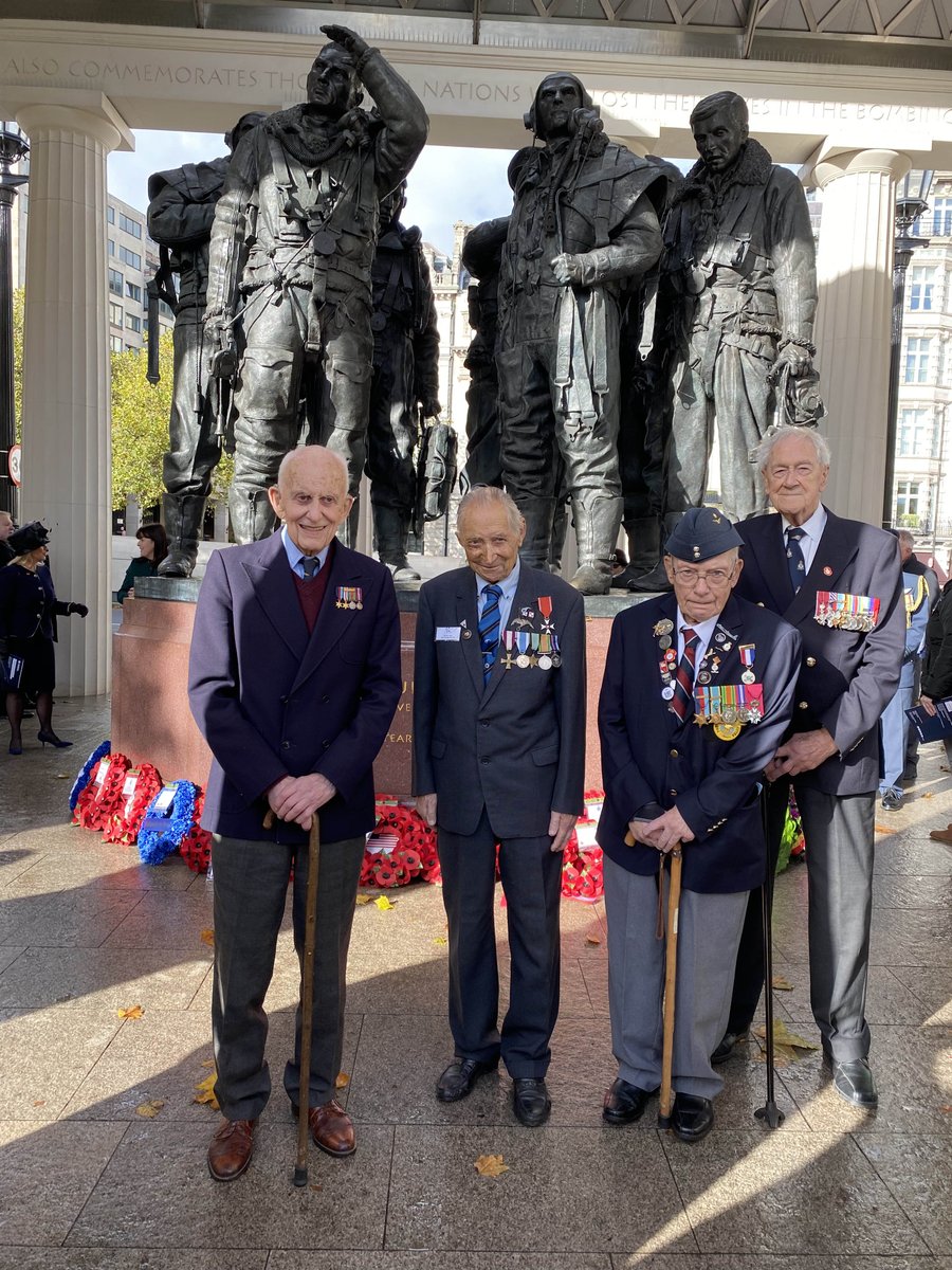 Today with <a href="/RAFBF/">RAF Benevolent Fund</a> we commemorated 55,573 aviators from <a href="/RoyalAirForce/">Royal Air Force</a> Bomber Command who died defending our freedom in the Second World War. We remember them.