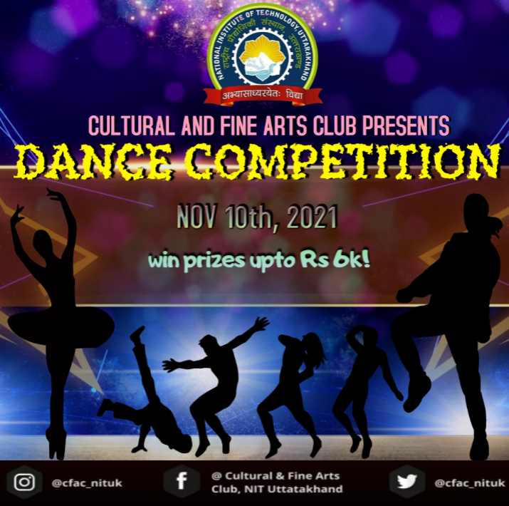 cfac_nituk's tweet photo. Reveal your talent and show active participation🕺💃
#dancecompetition #nituk https://t.co/ZBsKxDT3Px