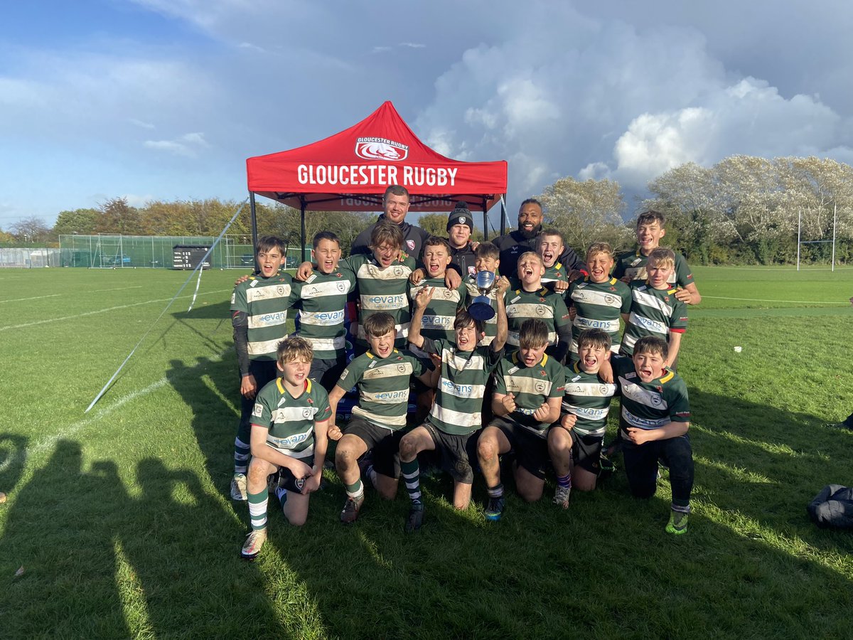 CHFPRFC's tweet photo. A proud day for our U13s, winning the @gloucesterrugby #LandroverCup. 

An excellent display of rugby from a group a passionate young men. 
💚🤍

#OurFuture #WeareChosen #CountyCup #GreenArmy https://t.co/y209vGqm7R