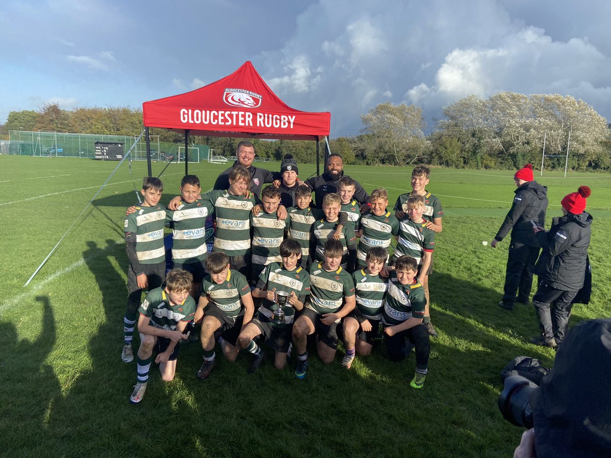 CHFPRFC's tweet photo. A proud day for our U13s, winning the @gloucesterrugby #LandroverCup. 

An excellent display of rugby from a group a passionate young men. 
💚🤍

#OurFuture #WeareChosen #CountyCup #GreenArmy https://t.co/y209vGqm7R