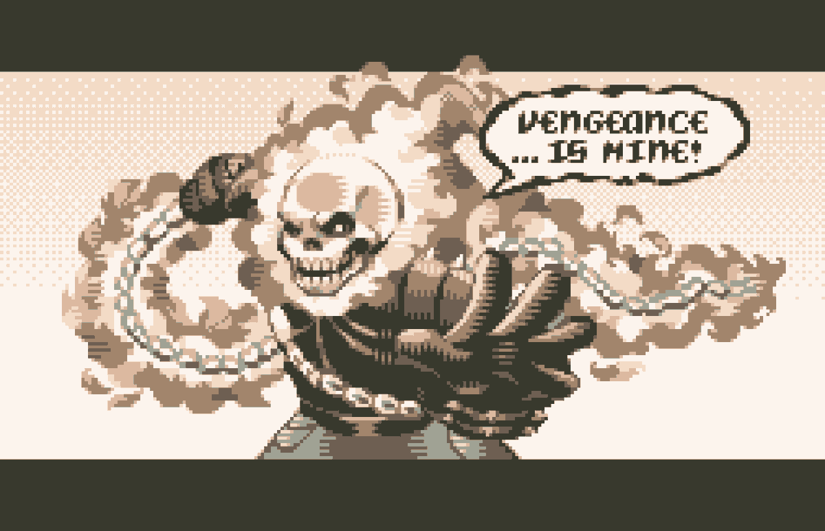menuMenyu's tweet photo. flaming headed boy / happy halloween ! 
#pixelart #ドット絵 #ドットの日 #GhostRider https://t.co/xhJpDmsrAv