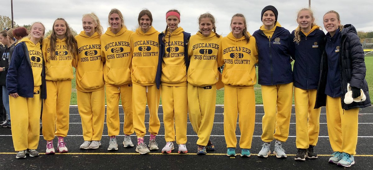 Congratulations to the Girls Cross Country team for their 3rd Place Regional finish AND to Freshman Valerie Beeck 5th overall, earning her All-Region honors. 
#StateBound