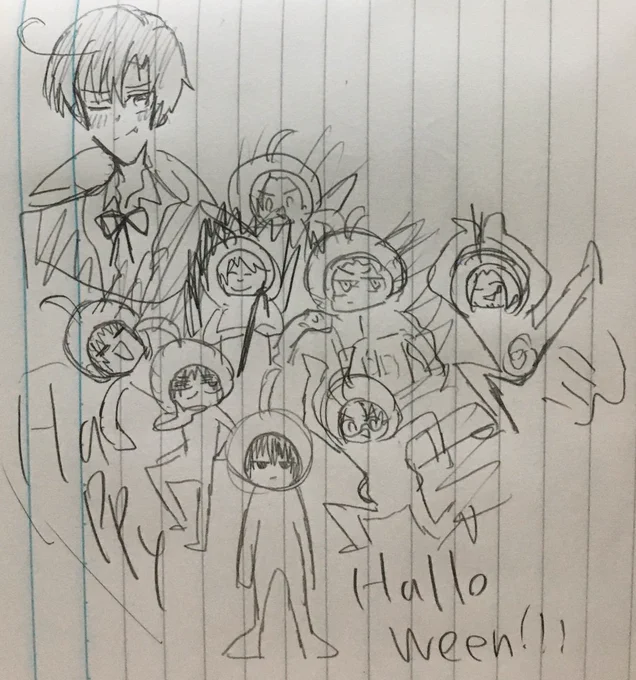 #ヘタリアハロウィン
#ヘタリア
遅れたけど!!!HappyHalloween🥰 