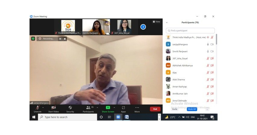 ThinkIndiaMP's tweet photo. An absolute pleasure to host @sbharg, Country Director Starlink India, a SpaceX division. He gave wonderful insights into the upcoming satellite broadband services in India making way to serve the underserved. https://t.co/gzCerYOK4C