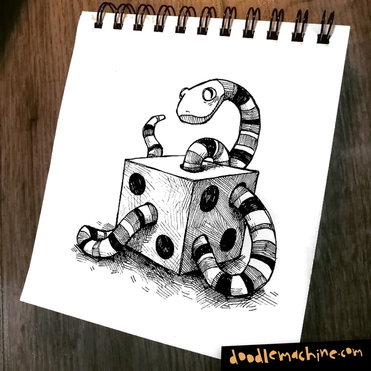 AndreDoodles's tweet photo. Inktober Day 30: Snake Eyes
#inktober #inktober2021 #slither https://t.co/O1iWvldeFa