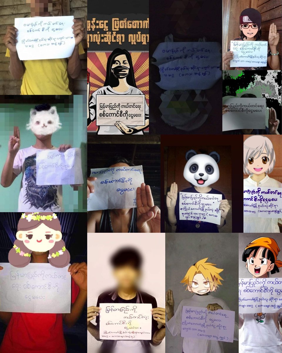 KaungKhantHto10's tweet photo. Students' Union #Kyopingauk Tsp launched #BloodMoneyCampaignMM  demanding  @Chevron &amp; @TotalEnergies to stop handshaking with bloody hands of Myanmar Military who killed 1000+ ppl including children &amp; committing #CrimesAgainstHumanity.
#Oct31Coup
#WhatsHappeningInMyanma https://t.co/2SNQUv2SrU