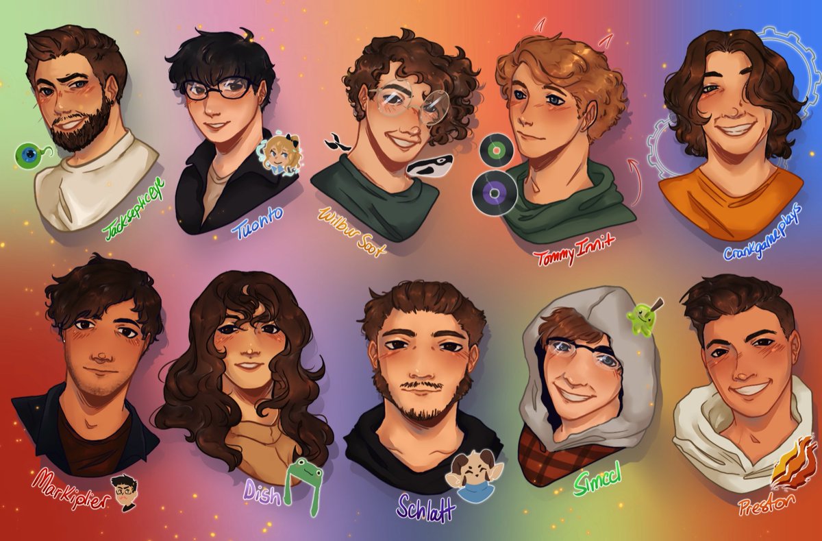 RebeckaDraws's tweet photo. You know what time it is. Drawing some of my favorite youtubers! Also, Happy Halloween! 
#YouTubers #mcyt #mcytfanart https://t.co/vpzyuZNV2N