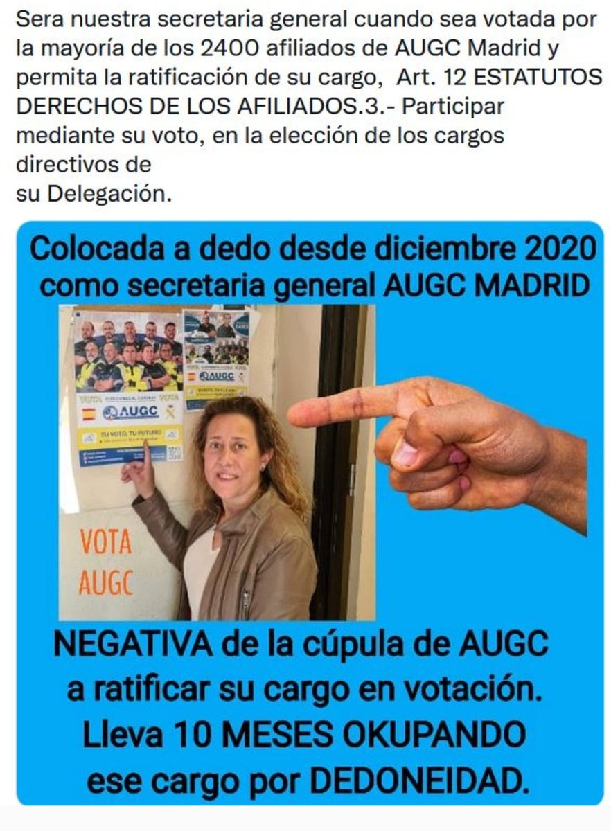 Corrupcion_AUGC's tweet photo. Miembro del #ComitéDeGarantíasDeAUGC mirando para otro lado, mientras ampara la #NORATIFICACION de cargo no electo en #AUGCMADRID https://t.co/De633B0dYO