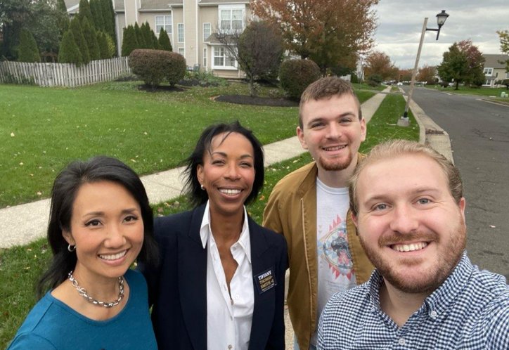Tiffany4Judge's tweet photo. So much fun yesterday knocking doors with the incredible @PattyHKim 

Thanks for coming to #BucksCounty and supporting #TeamTiffany! 

Sign up to help my campaign and let's make history together! 

https://t.co/3ogAIgTGNI

#Election2021 
#VoteLocal2021 
#GOTV https://t.co/ykVyvBFKiX