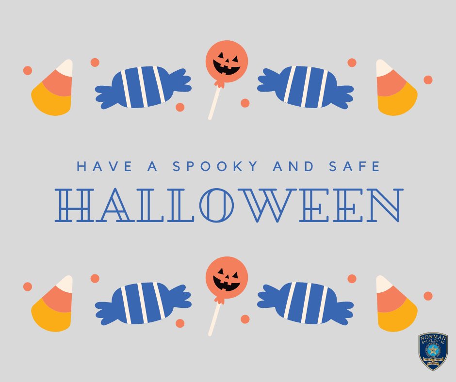 normanokpd's tweet photo. π H A P P Y H A L L O W E E N! π
We hope you have a spooky and safe day! Keep safety in mind as you head out the door to celebrate or trick-or-treat. Check out our safety tips here: https://t.co/xxhT5SNCYF #halloween #npdcommunity https://t.co/tUpdVb3PYN