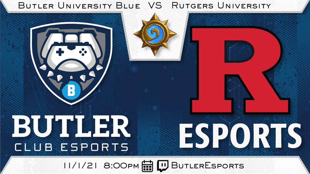 BUClubEsports's tweet photo. #ButlerHS will kick off the last week of this tournament with matches against @RutgersEsports (Blue, https://t.co/xUG9DcLDfe) and @ArtUEsports (White, https://t.co/VAzk3njQJH) tonight at 8pm! #GoDawgs https://t.co/rr0SQy4DZZ
