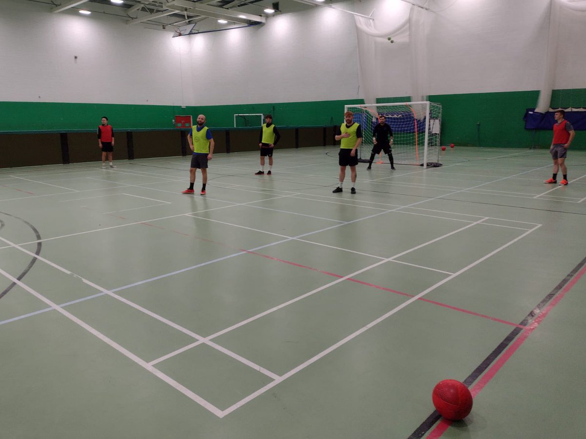 engdeaffutsal's tweet photo. Day 2 of the menโs training camp. Working hard to improve on the small details! #StriveToImprove #DeafLions #EnglandDeafFutsal https://t.co/4G0ykGyKgb