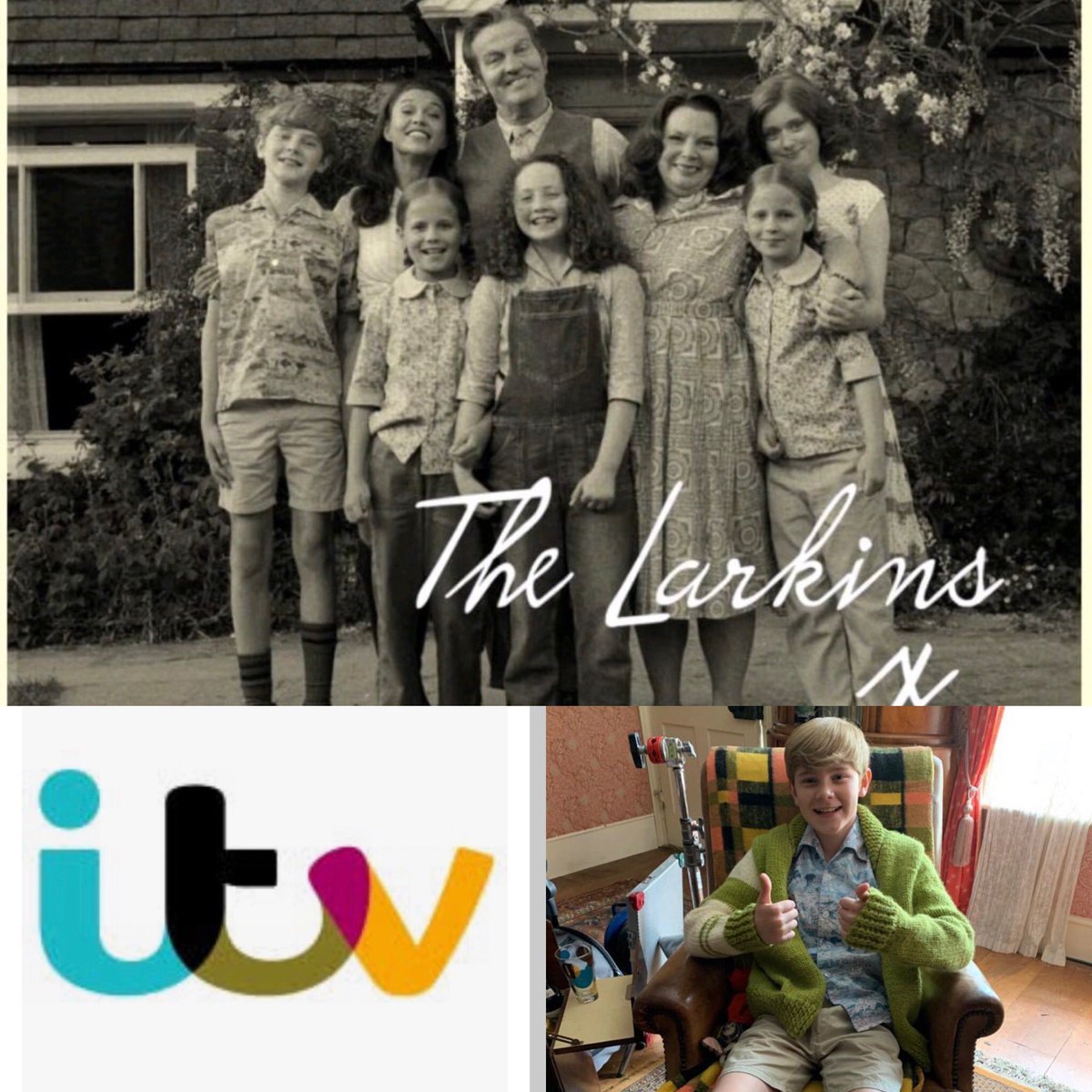 actor_liam's tweet image. Don’t forget to watch The Larkins tonight 8pm on ITV #thelarkins #tvseries #ITV #teenactor