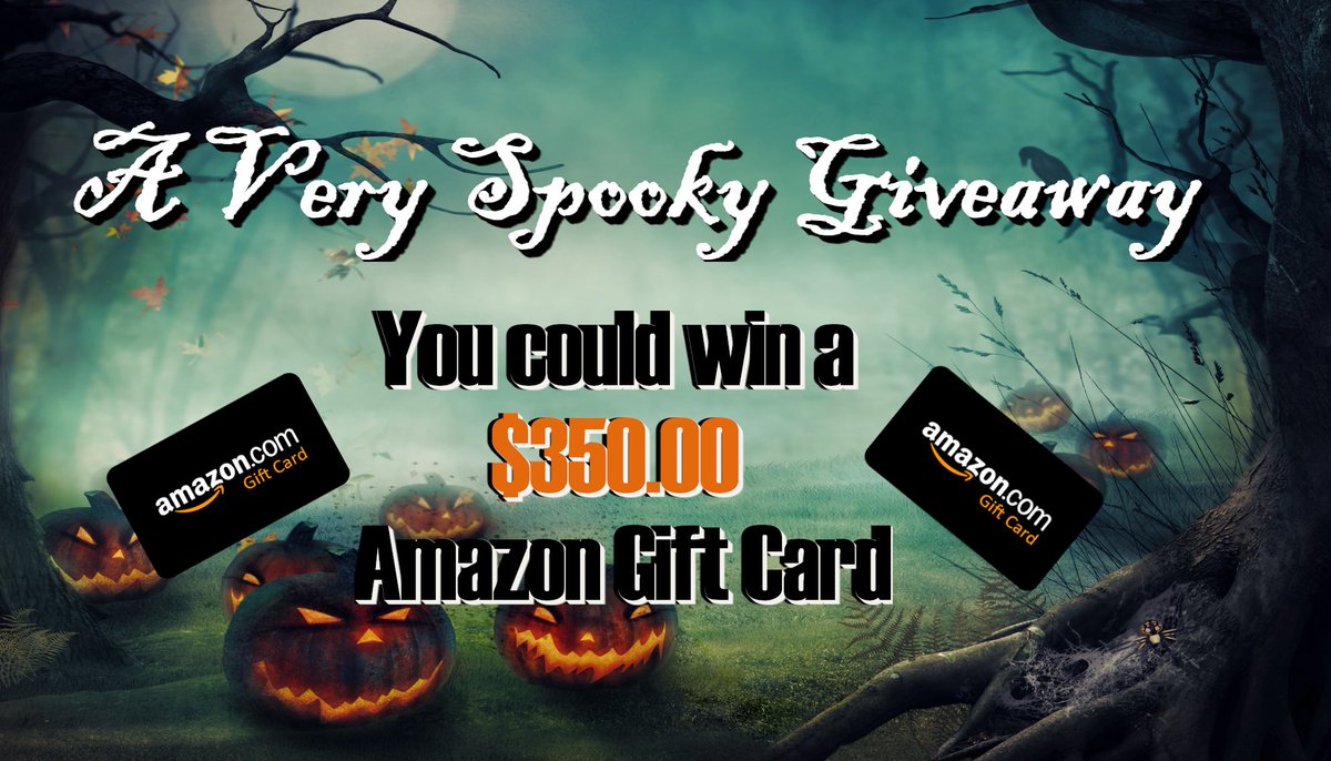 Last day to enter! 

A Very Spooky Giveaway

Win a $350 Amazon Gift Card. 

Contest is open internationally and runs from 10/1/2021 - 10/31/2021 

(Facebook is not associated with this giveaway in anyway)
kingsumo.com/g/suty3h/a-ver…?