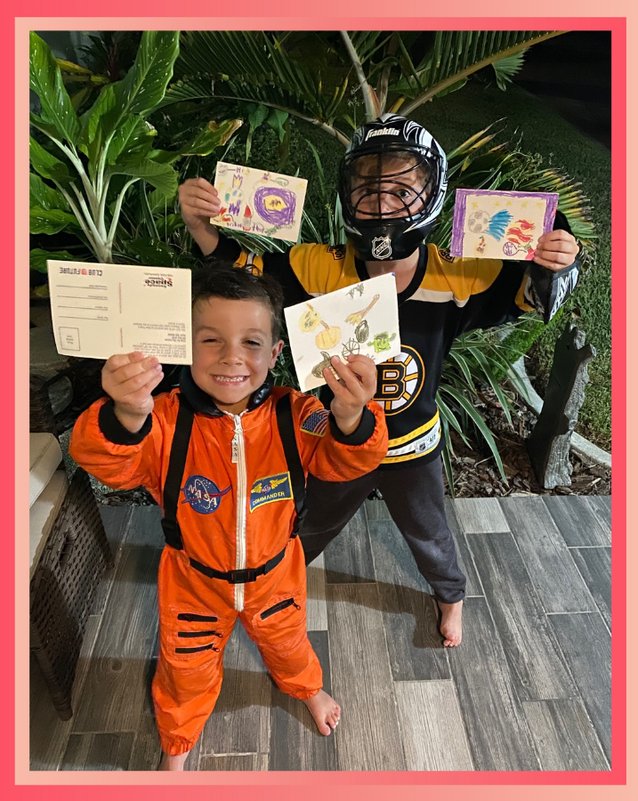 clubforfuture's tweet photo. Happy Halloween from Club for the Future. We think dressing up as your favorite #STEM inspiration is a treat. Send us your Halloween-themed postcards and we will fly them on an upcoming #NewShepard flight. Learn more: https://t.co/JjYnTPZoxP 🎃🚀 https://t.co/7dLHzPFLnX