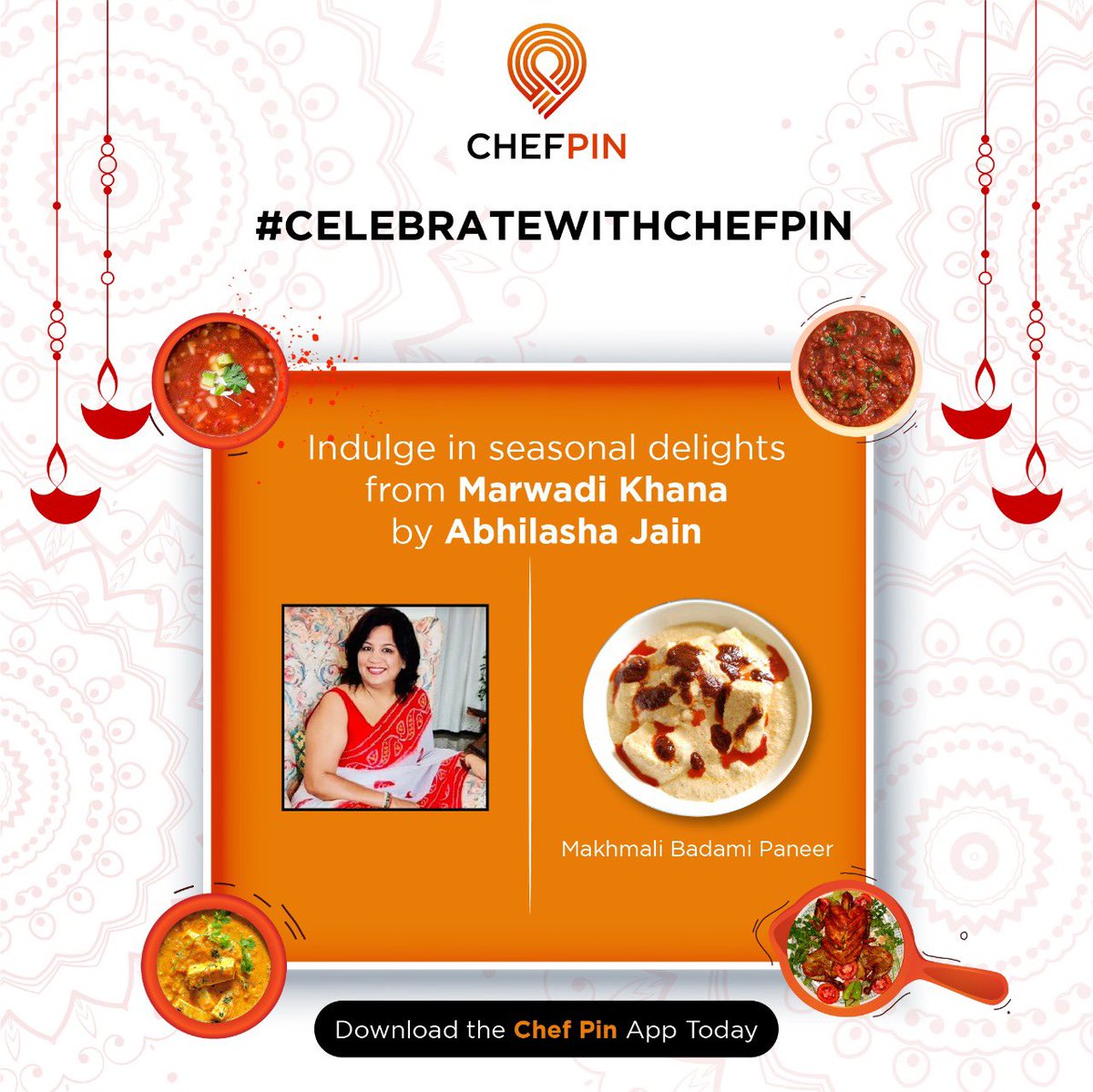 Authentic festive delights this #Diwali from the home kitchen of Marwadi Khana 
Order festive treats today only on Chef Pin using the link in our BIO!

#DiwaliWeek #FestiveTreats #Seasonsgreetings #HappyDiwali #Diwali2021