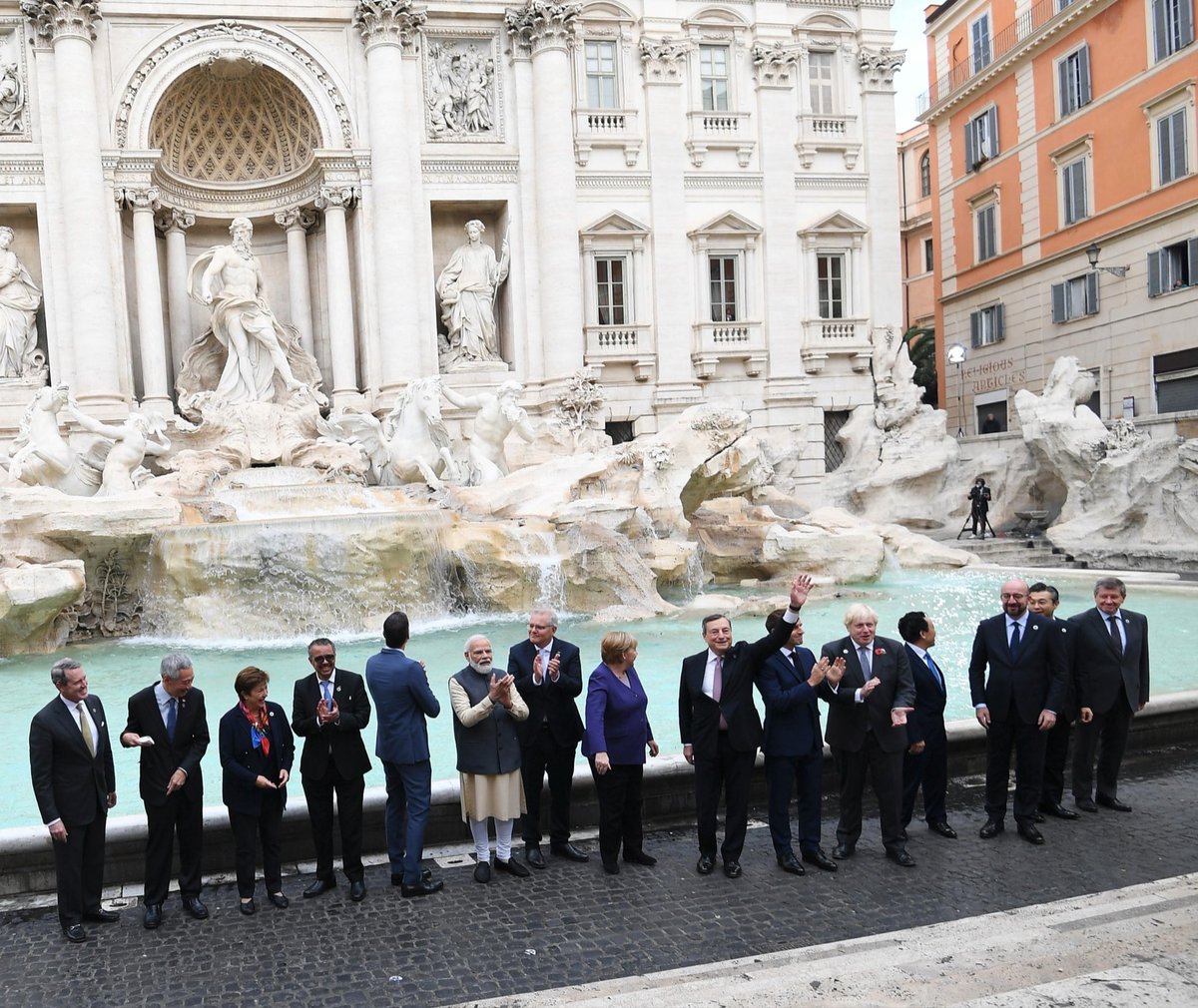 Joined the @g20org leaders at Rome’s beautiful Trevi Fountain.