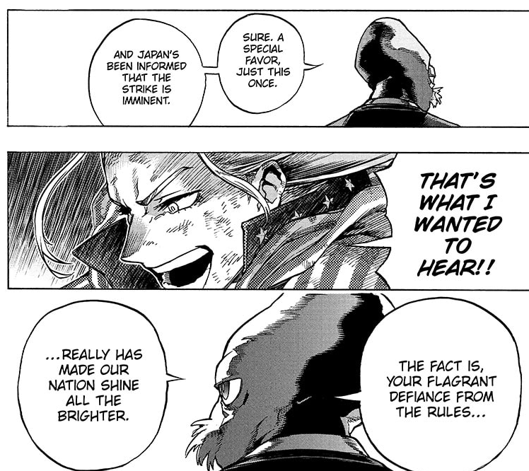 Horikoshi didn't have enough with the name locations now we have Wedge (and I'm assuming the one calling him would be Biggs?) and Ackbar in BNHA 😂 