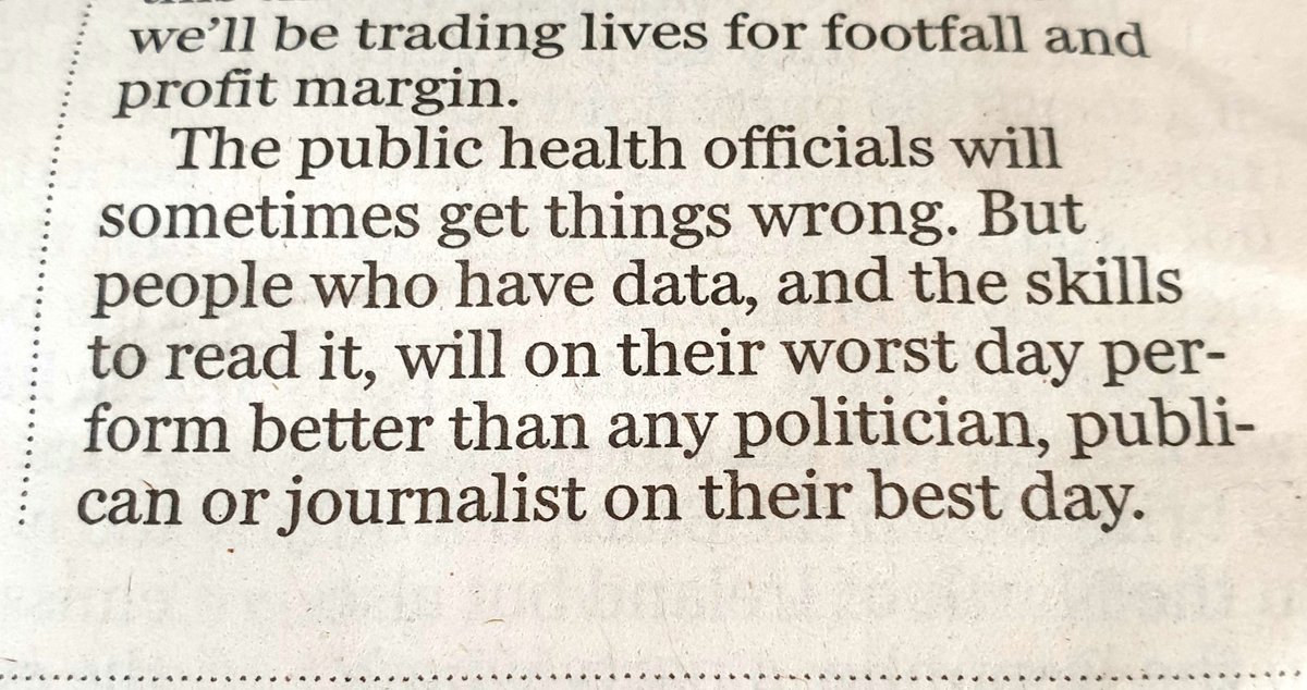 BillyLinehan's tweet photo. Worth buying Sindo today for this para alone,
Another Xmas
'trading lives for footfall & profit margins' ?
by @GeneKerrigan in @TheSundayIndo
#COVID
#Nphet
#nightclub
#PublicHealth
#RichardChambers
#dubw https://t.co/QvHyF7u9W6