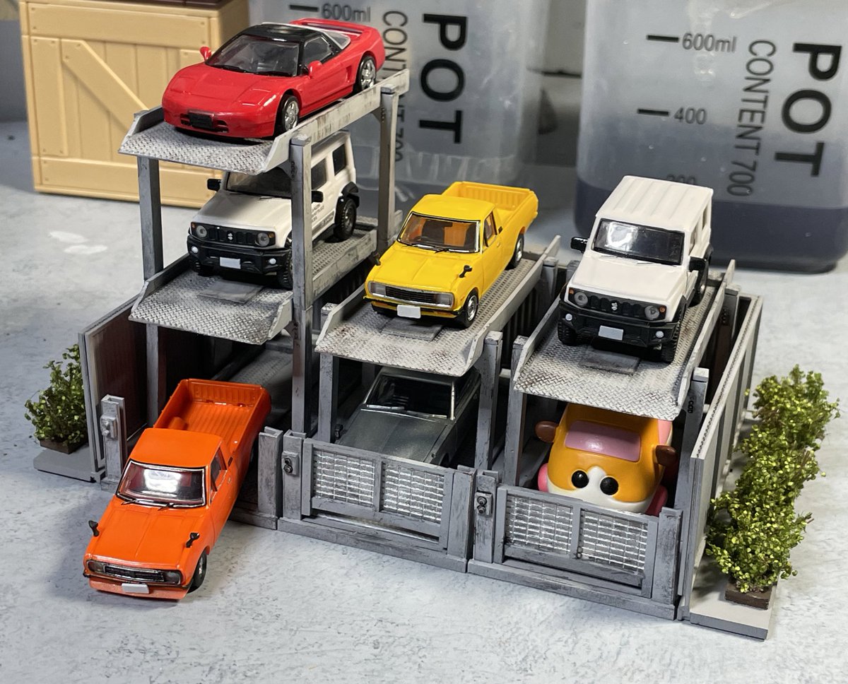 未使用 拓意 1層2段駐車場 1/64 立体駐車場 拓意 XCARTOYS 立体駐車場 1/64 ジオラマ 1層2段駐車場 - メルカリ