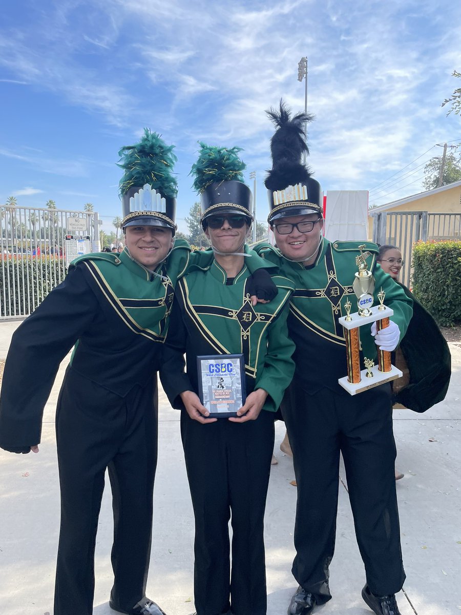 MrMagallon's tweet photo. The Damien Spartan Regiment earned 1st place band with a score of 74.25 in the 2A division, 1A/2A High Percussion &amp; High Auxiliary at the RCC Big Orange Classic🏆🏆🏆 @damienspartans #dsr #soproud #hardworkpaysoff https://t.co/ja1lvdL7Ud
