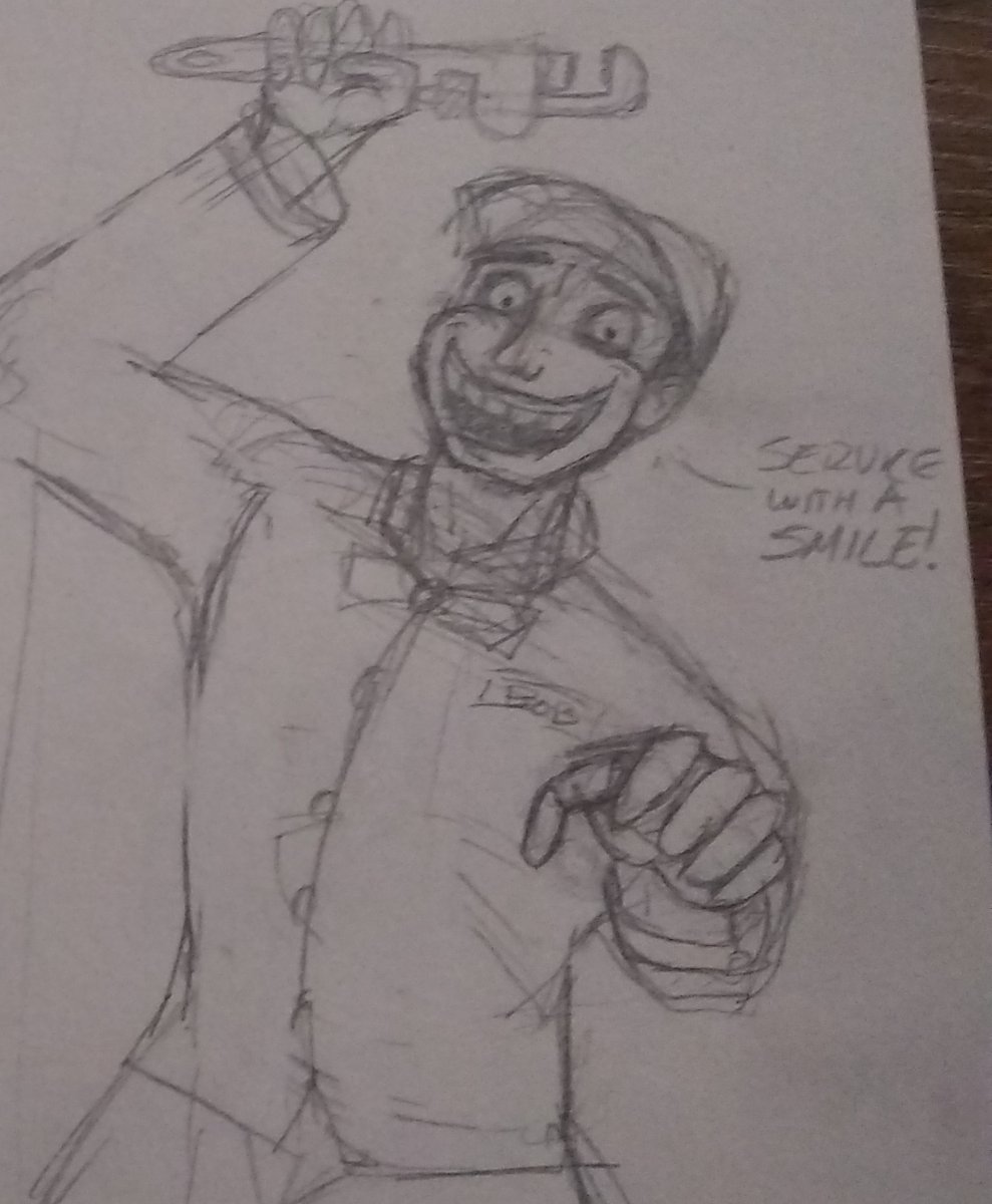 noqueiro1's tweet photo. Smilin' Bob wishes you a Happy Halloween! 
I was listening to My name is Mud by Primus and immediately thought of this guy from CarnEvil. There's something creepy about a malevolent 1950's Gas Station Attentadent with an ear-to-ear grin. 
[May 25, 2021] https://t.co/N2bL3HF90B