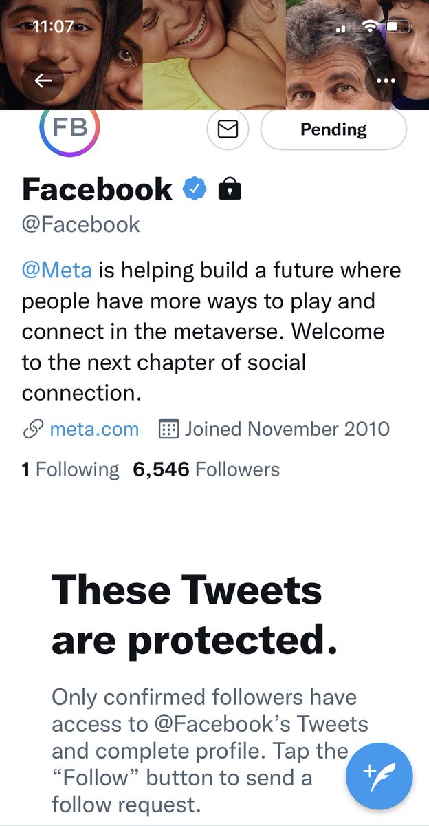 Lookmediapr's tweet photo. Why is @Meta  =@Facebook private? https://t.co/1Kf15MQt4F