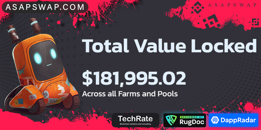 AsapSwap's tweet photo. https://t.co/WMjj1eyZ4n 
One more goal accomplished: 180K TVL

Next: 200K TVL

ASAP ON
https://t.co/fu8gdkW5ar

#BSC #Binance #BinanceSmartChain #DeFi #YieldFarming #bitcoin #BSCGem #TokenSale #ETH #BNB #BUSD #CAKE #BTC  #Ethereum #tokens #USDC #BUSD #hiddengem #ADA #dogecoin https://t.co/gyKONoWiXS