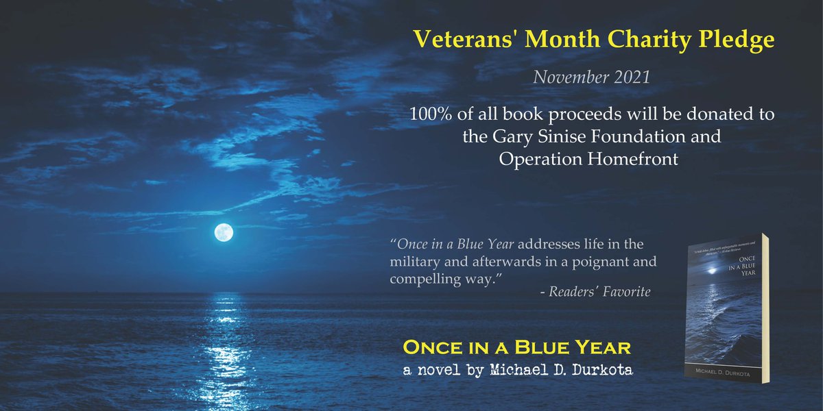 Michael D. Durkota (@durk13) on Twitter photo My 7th annual Veterans’ Month promo begins on Nov 1. I will donate 100% of proceeds to organizations that support #veterans and families. This year it will be <a href="/GarySiniseFound/">GarySiniseFoundation</a> & <a href="/Op_Homefront/">Operation Homefront</a>. Learn more blue-year.com. Get a copy at bit.ly/BlueYear. #VeteransDay My 7th annual Veterans’ Month promo begins on Nov 1. I will donate 100% of proceeds to organizations that support #veterans and families. This year it will be <a href="/GarySiniseFound/">GarySiniseFoundation</a> & <a href="/Op_Homefront/">Operation Homefront</a>. Learn more blue-year.com. Get a copy at bit.ly/BlueYear. #VeteransDay