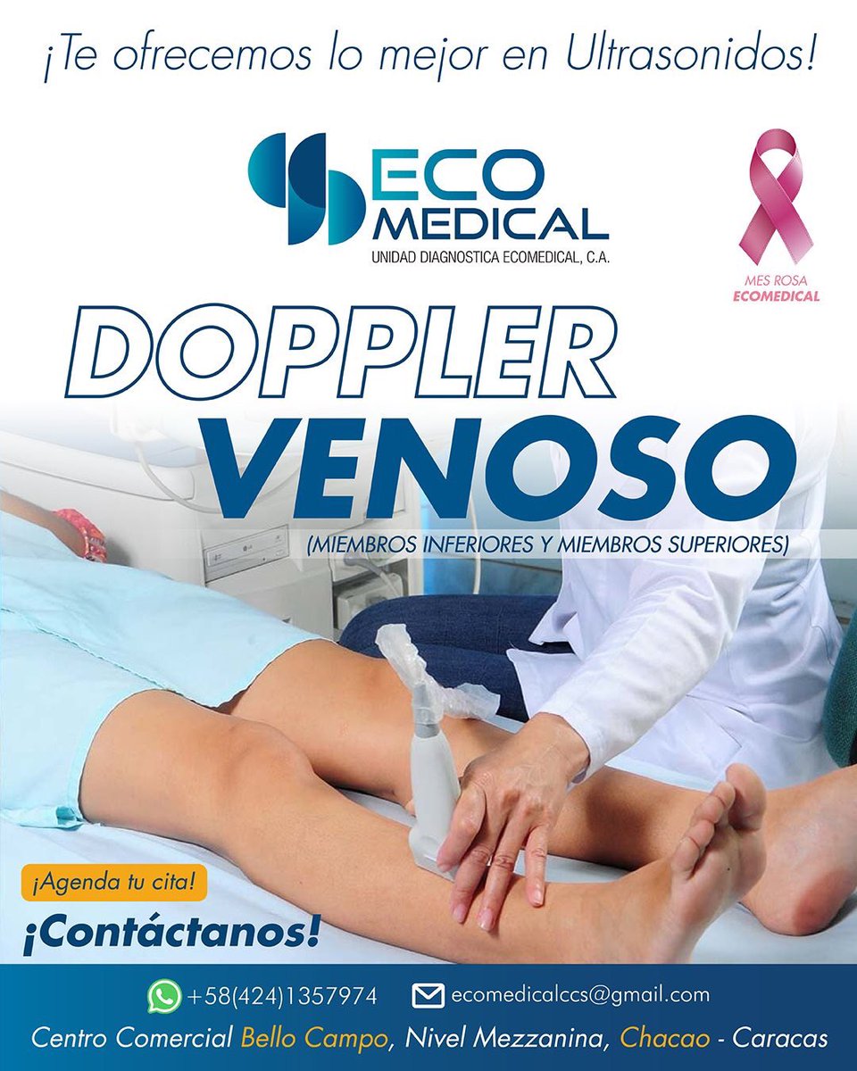 ecomedicalve's tweet photo. El #ultrasonido #Doppler Venoso mide la dirección y la velocidad de las células sanguíneas mientras se desplazan dentro de los vasos sanguíneos.

Este estudio sirve para evaluar las venas de miembros inferiores, (piernas), pero también pueden evaluarse en los miembros superiores. https://t.co/x3E70d4MKQ