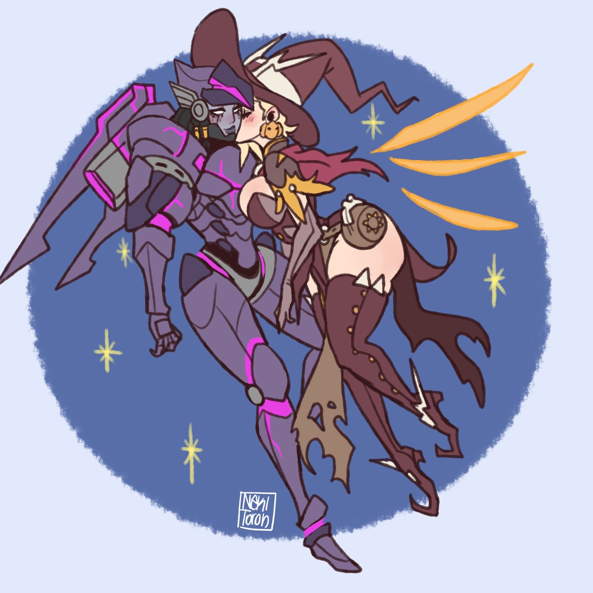 Happy Halloween!!!... 💀🎃🍭
#pharmercy #Pharah #Mercy #halloween2021 #HappyHalloween2021
