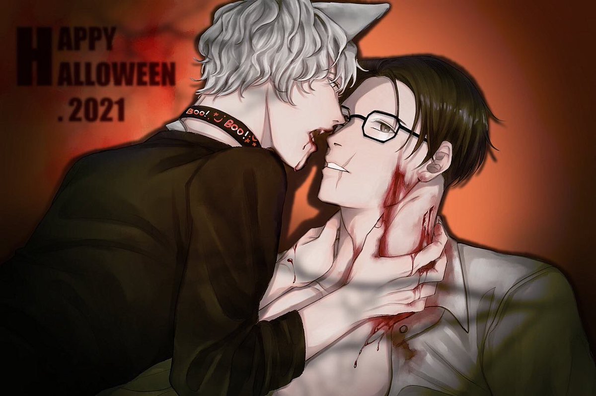 GNB_OnjI's tweet photo. Happy Halloween👻🐺 w/ @GNB_SHIRANUI

(สุขสันต์วันปล่อยผีครับทุกคน🎃🎃) https://t.co/7tL1nrQarP