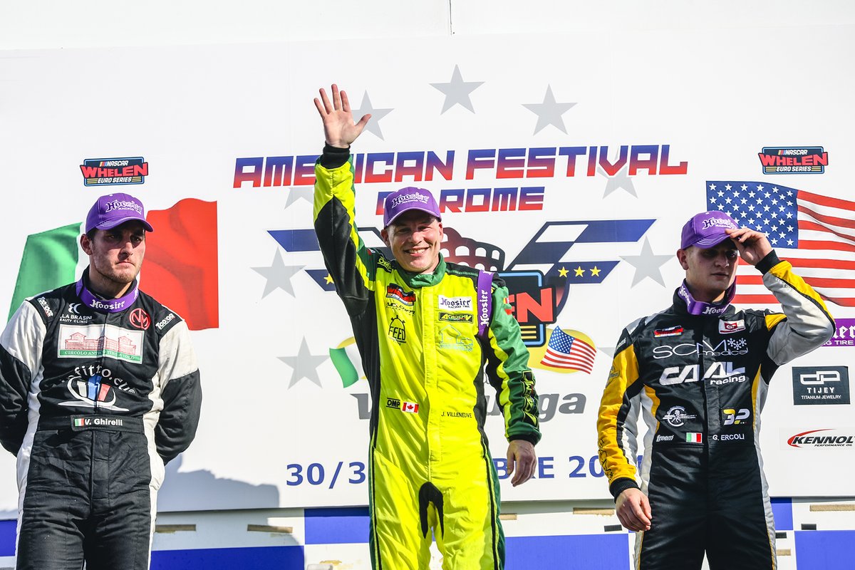 VilleneuveNews's tweet photo. 2 wins from 2 races - the perfect way to finish the @EuroNASCAR season for Jacques Villeneuve!
๐๐
#NASCAR | #EuroNASCAR | #JV5 https://t.co/SjHzgpG4Lp